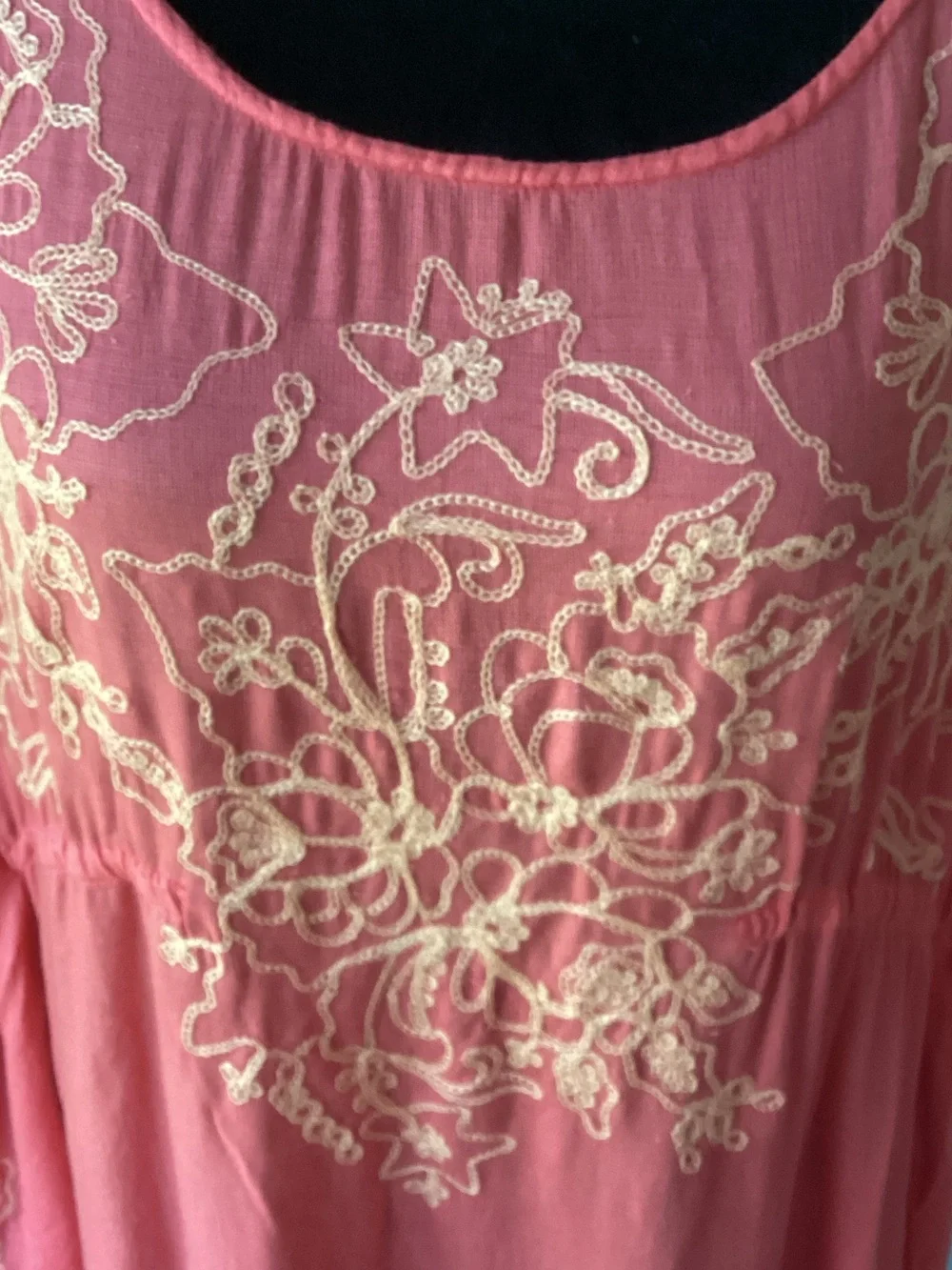 Sundance Coral Floral-Embroidered Swim Coverup